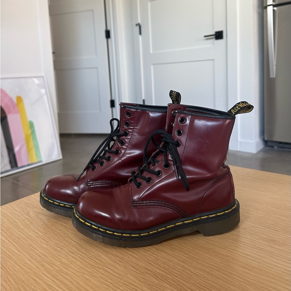 Burgundy Doc Martens size 6 (women’s)